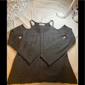 Gray knitted shirt